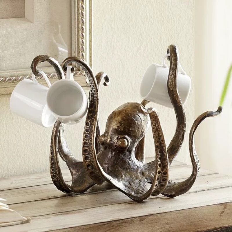 Aquarium Decor - Держатель для чашек в виде осьминога,