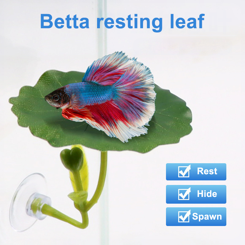 Betta Fish Tank - (Ce14)1/5PC Зеленая гирлянда из искусственных листьев