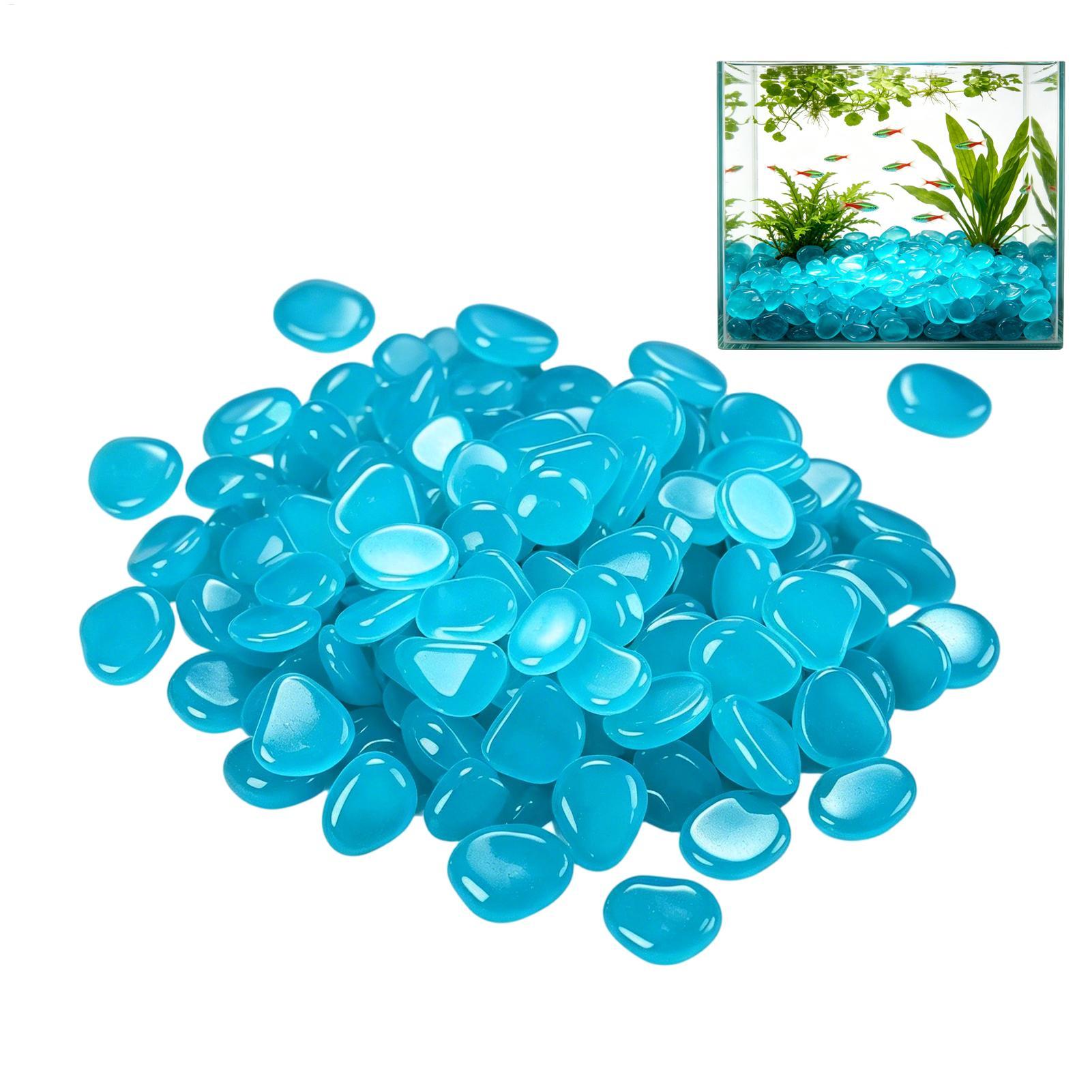 Fish Tank Gravel - 300 шт. светящихся камней из смолы