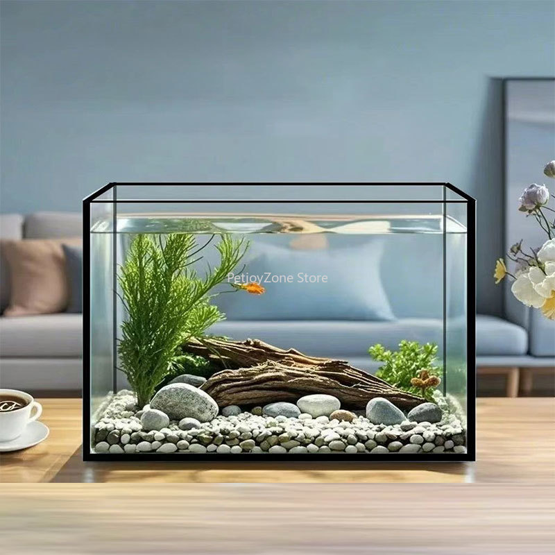 Aquarium Fish Keeping - Ультрапрозрачный большой прямоугольный стеклянный аквариум на