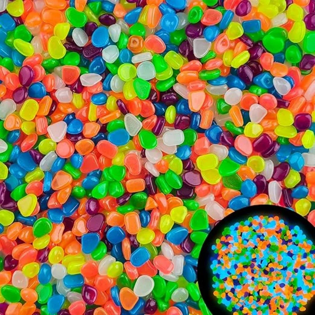 Fish Tank Gravel - 500 шт. светящиеся в темноте садовые