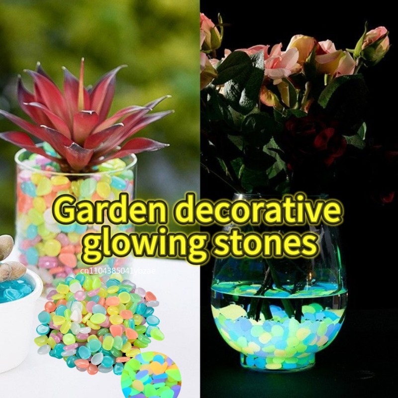 Fish Tank Gravel - 100-1000 шт. светящийся камень садовый аквариум