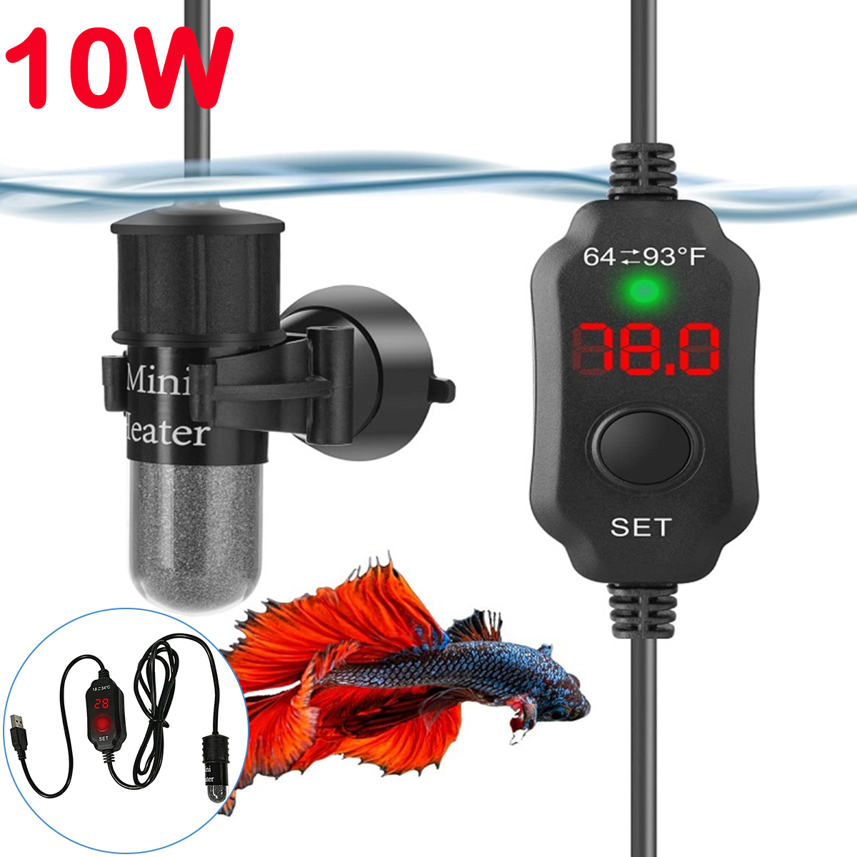 Регулируемый стержень для аква – обзор и цена Fish Tank Heater
