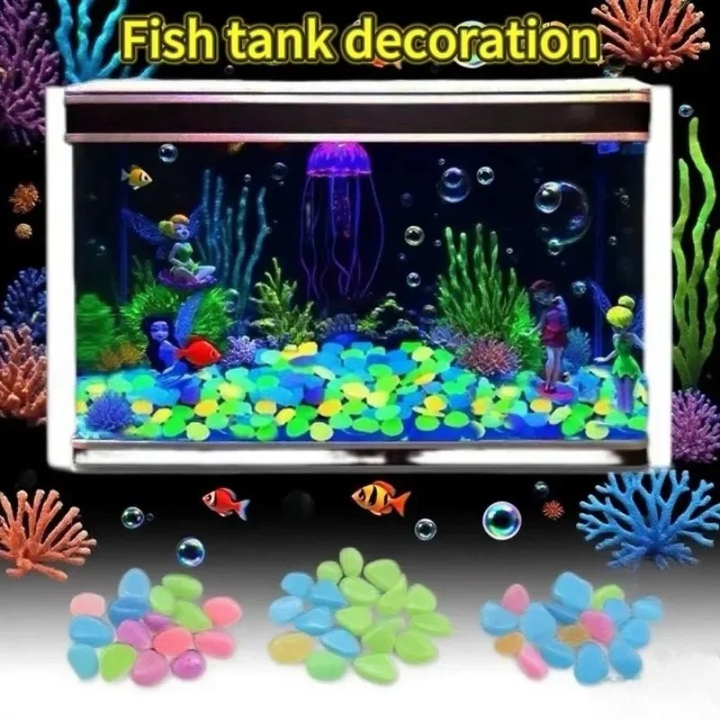 100-1000 шт. светящийся камень – обзор и цена Fish Tank Gravel
